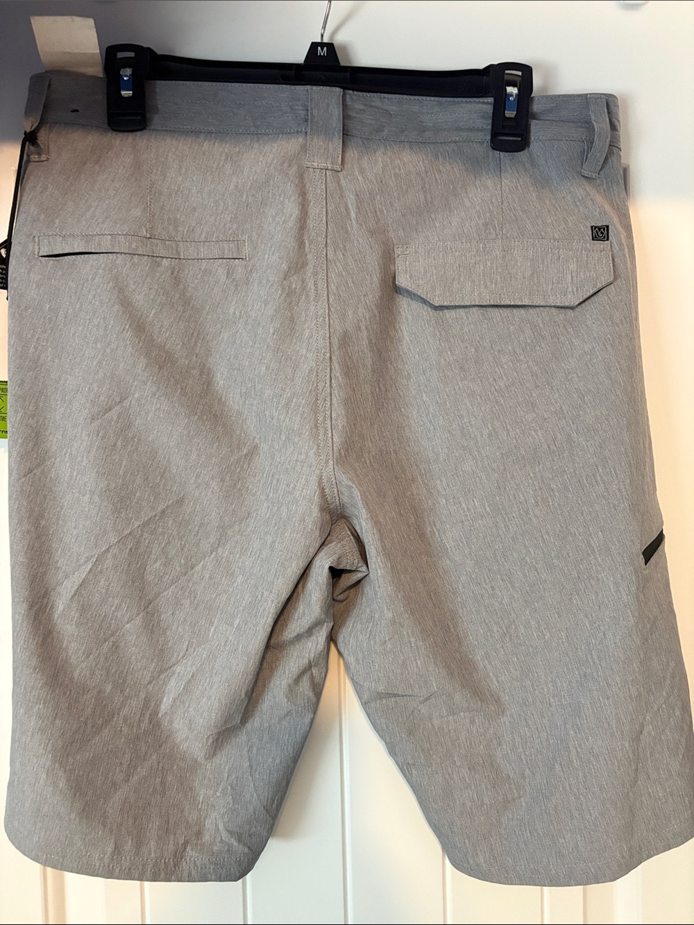 burnside Gray Performance Chino Shorts